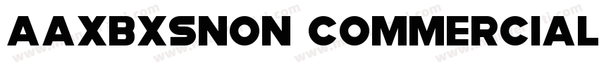 AaXBXSNon CommercialUse字体转换